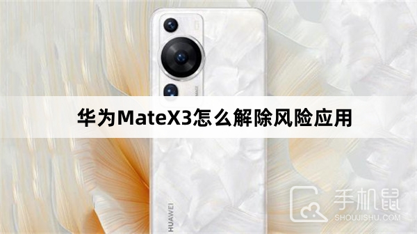 华为MateX3怎么解除风险应用