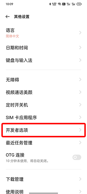 opporeno10怎么打开开发者选项