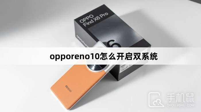 opporeno10怎么开启双系统