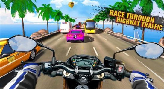 交通摩托车驾驶比赛游戏