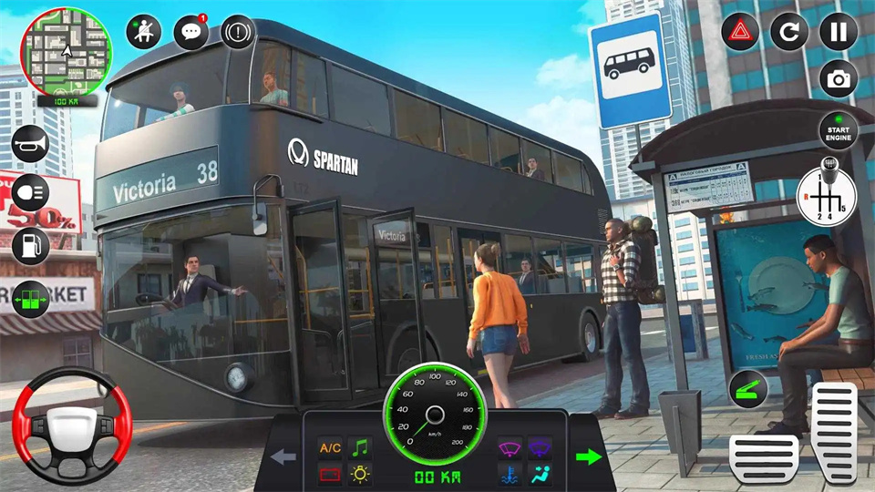 蔻驰城市公交模拟器3D游戏汉化手机版图片1