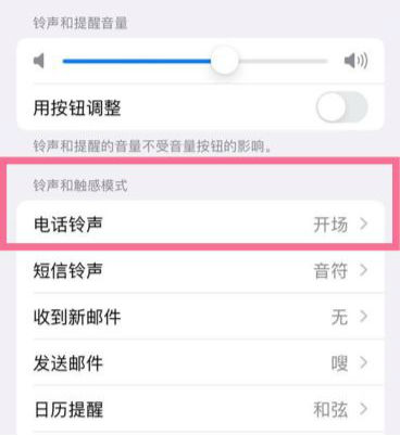 iphone15plus怎么设置来电铃声