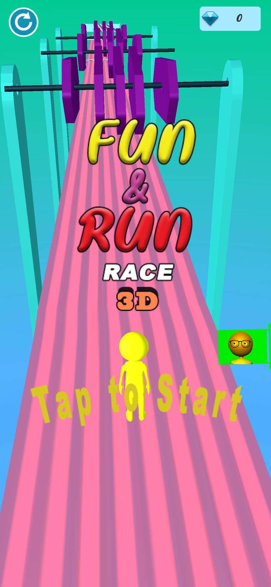 有趣的金跑比赛3D游戏