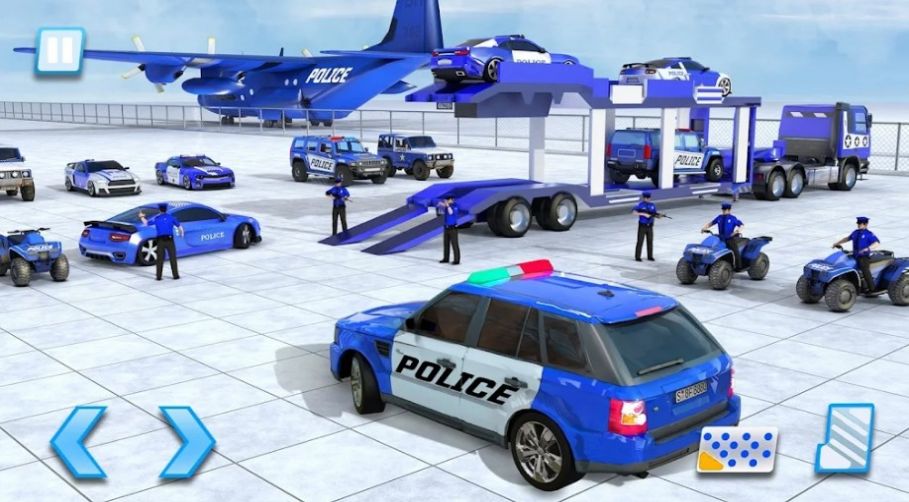警车追逐运输车游戏