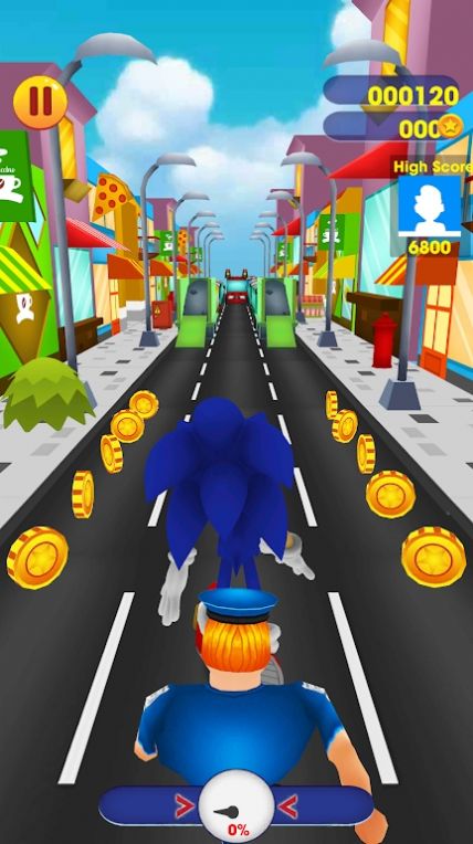 蓝刺猬竞速赛游戏
