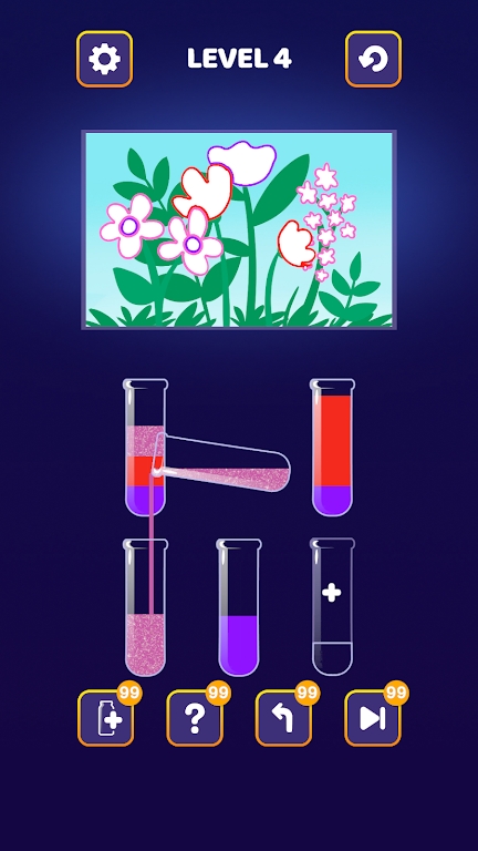 液体彩色水分类艺术游戏