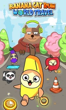 香蕉猫跑酷世界之旅游戏中文版图片1