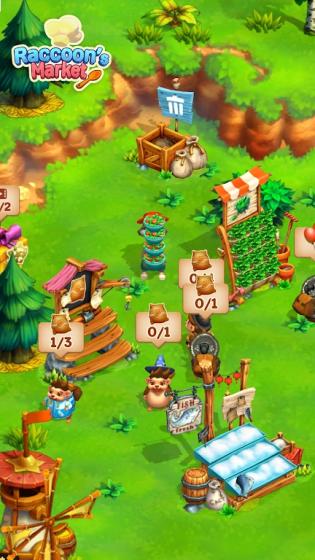 浣熊市场烹饪和农场游戏